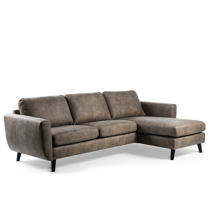 Hoekbank Manson | Taupe Savannah | Links of Rechts