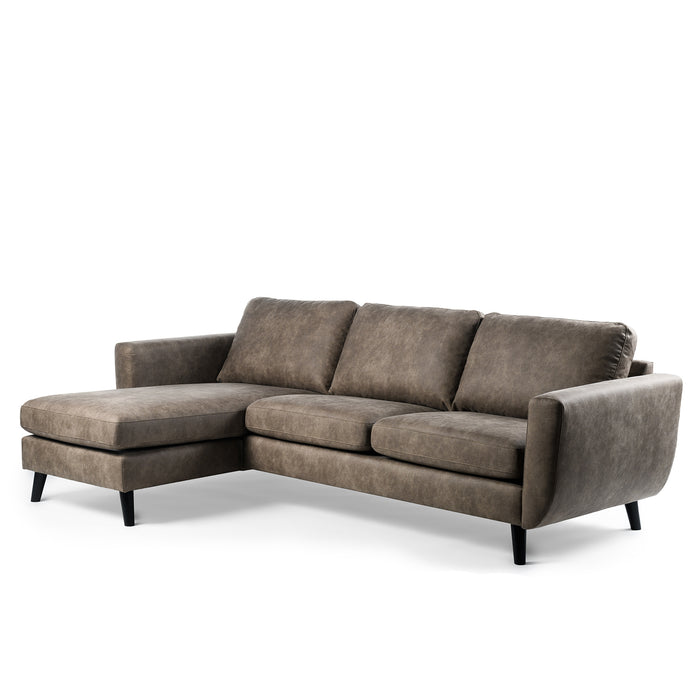 Hoekbank Manson | Taupe Savannah | Links of Rechts