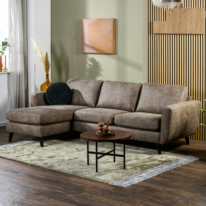 Hoekbank Manson | Taupe Savannah | Links of Rechts