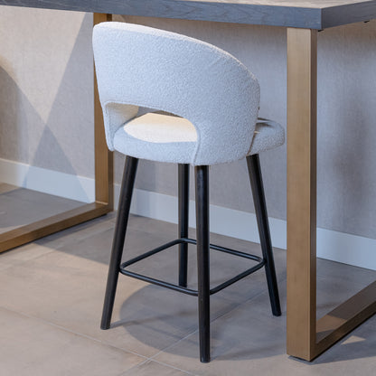 Barkruk Savoy | Kookeiland of Bartafel | Wit Bouclé