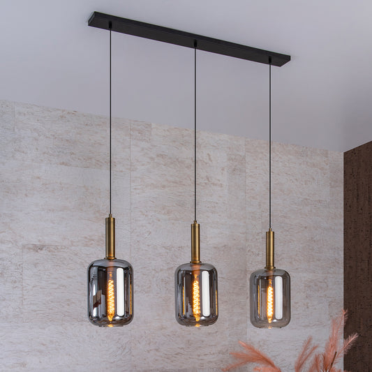 Hanglamp Joanet | 3 Lampen | Fumé