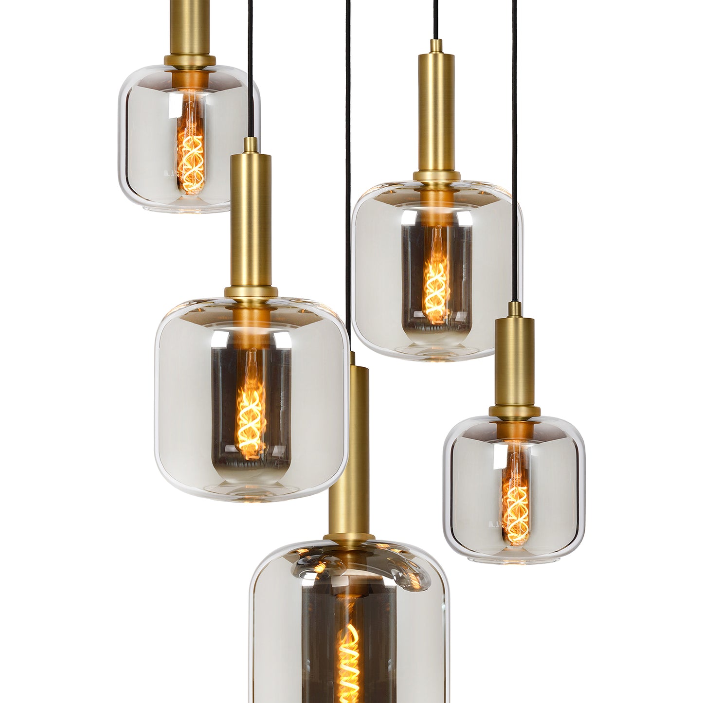 Hanglamp Joanet | 5 Lampen | Fumé