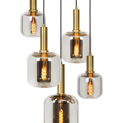 Hanglamp Joanet | 5 Lampen | Fumé