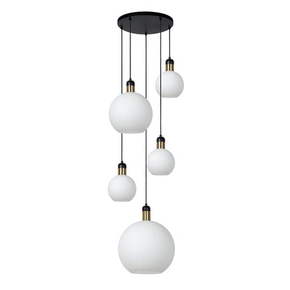 Hanglamp Julius | 5 Lampen | E27 | Opaal