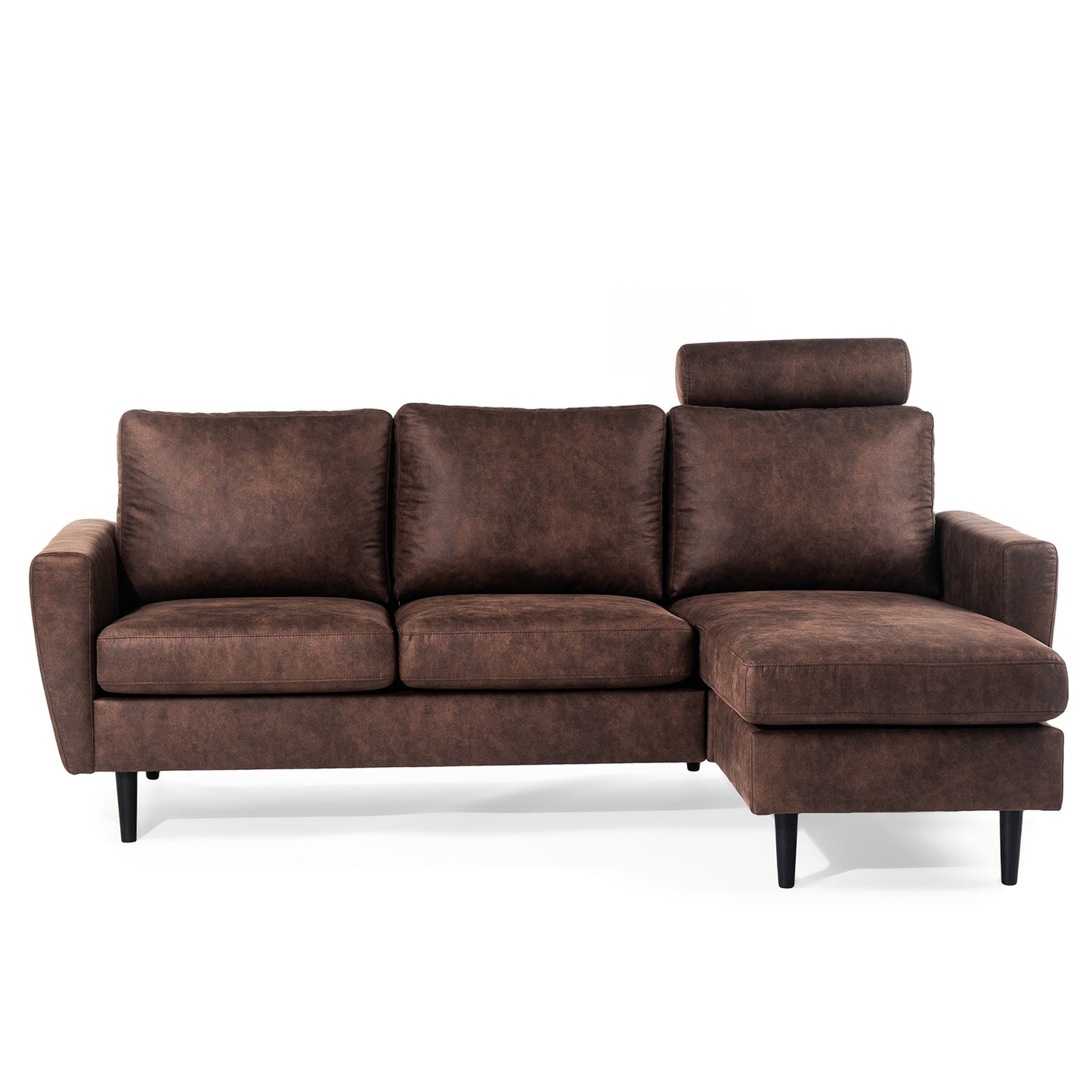 Hoekbank Lindsay | Bruin Savannah | Longchair L+R