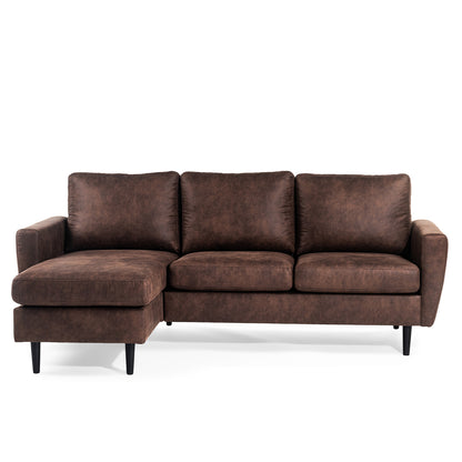 Hoekbank Lindsay | Bruin Savannah | Longchair L+R