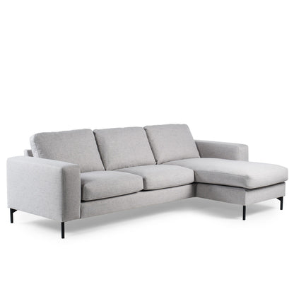 Hoekbank Tracy | Grijs Valente | Longchair L+R