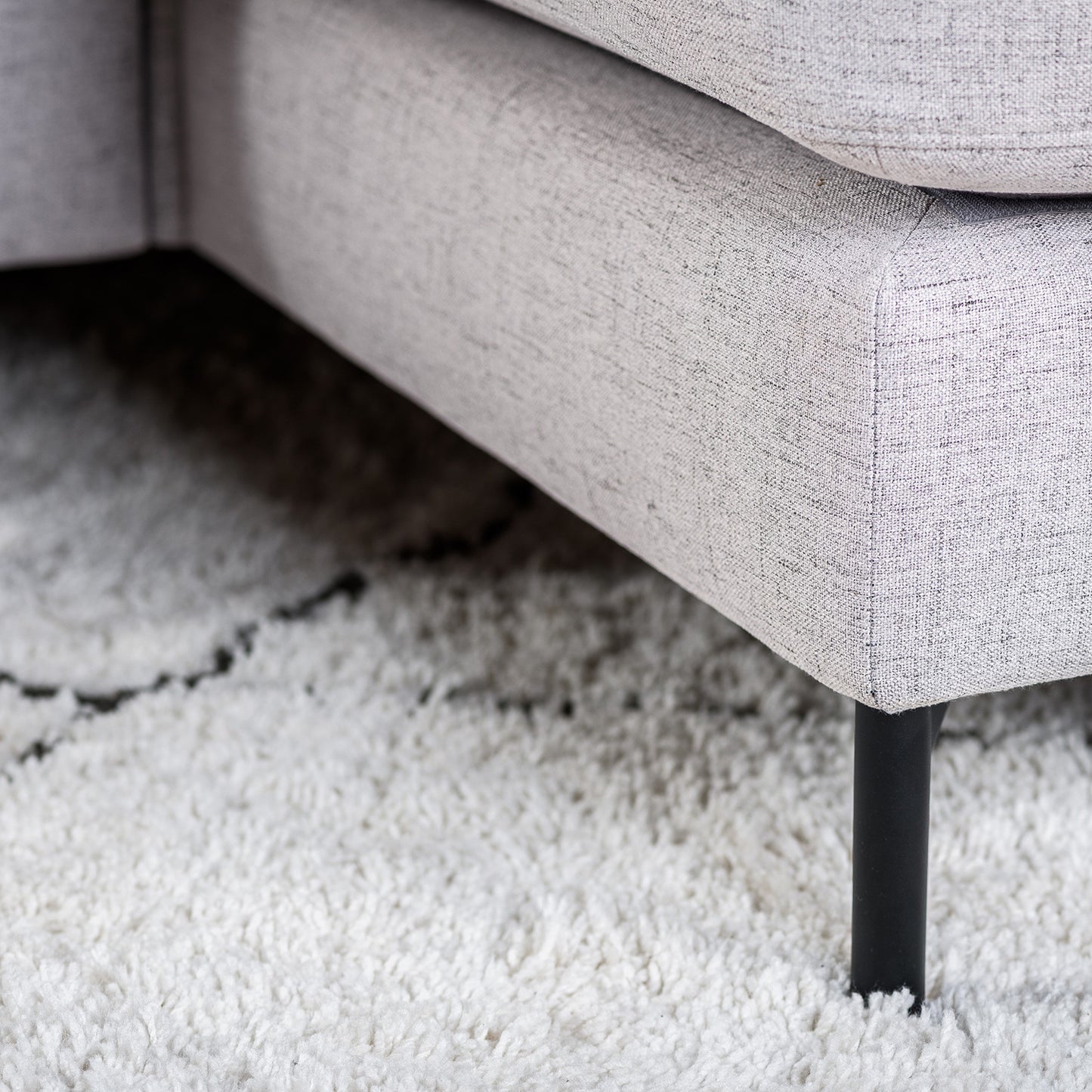 Hoekbank Tracy | Grijs Valente | Longchair L+R