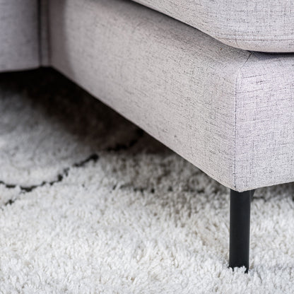 Hoekbank Tracy | Grijs Valente | Longchair L+R
