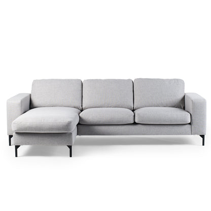 Hoekbank Tracy | Grijs Valente | Longchair L+R