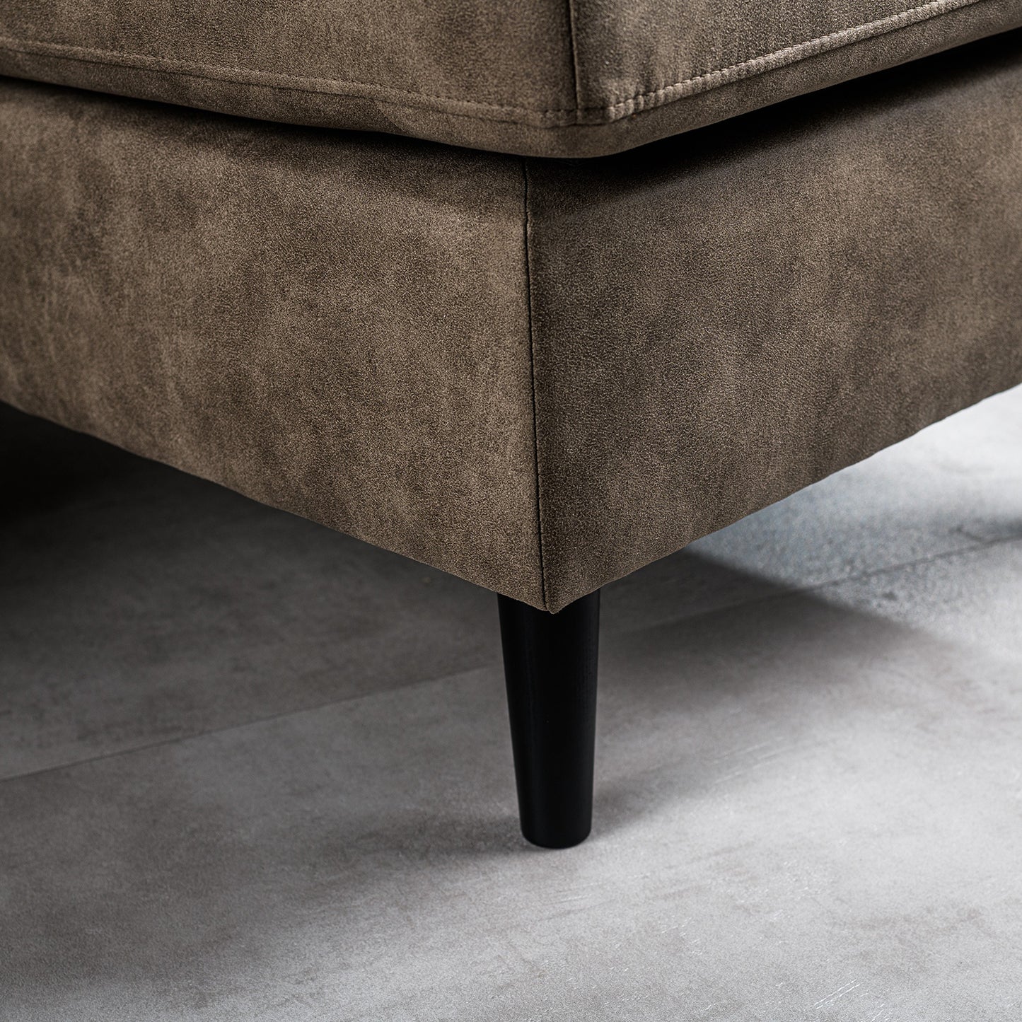 Hoekbank Lindsay | Taupe Savannah | Longchair L+R