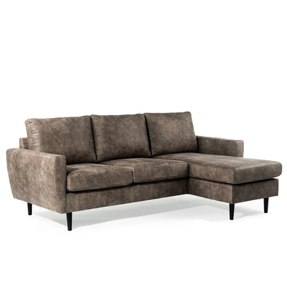 Hoekbank Lindsay | Taupe Savannah | Longchair L+R
