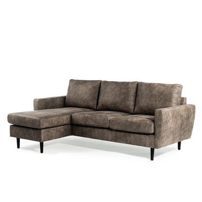 Hoekbank Lindsay | Taupe Savannah | Longchair L+R