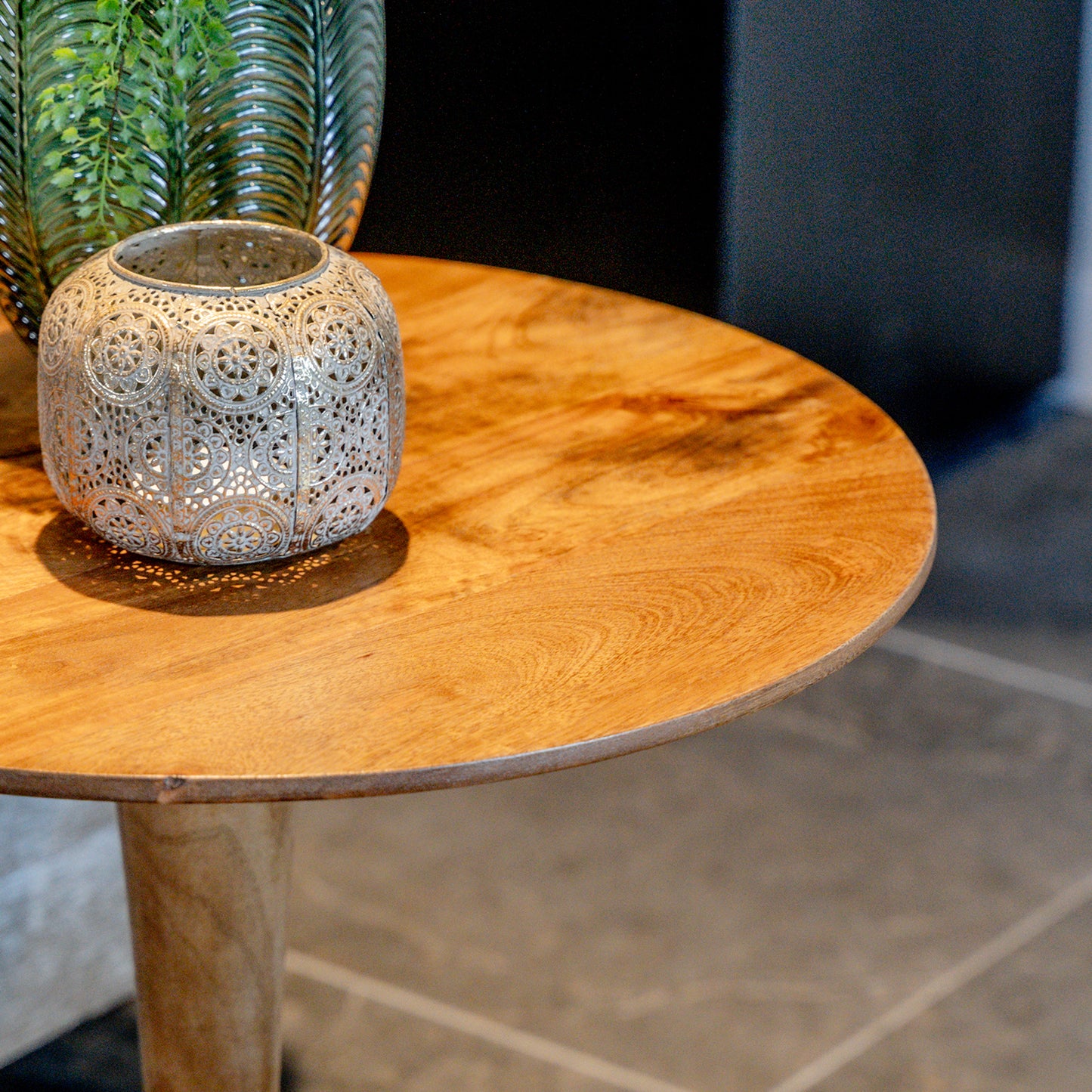 Bijzettafel Flare | Naturel Mangohout