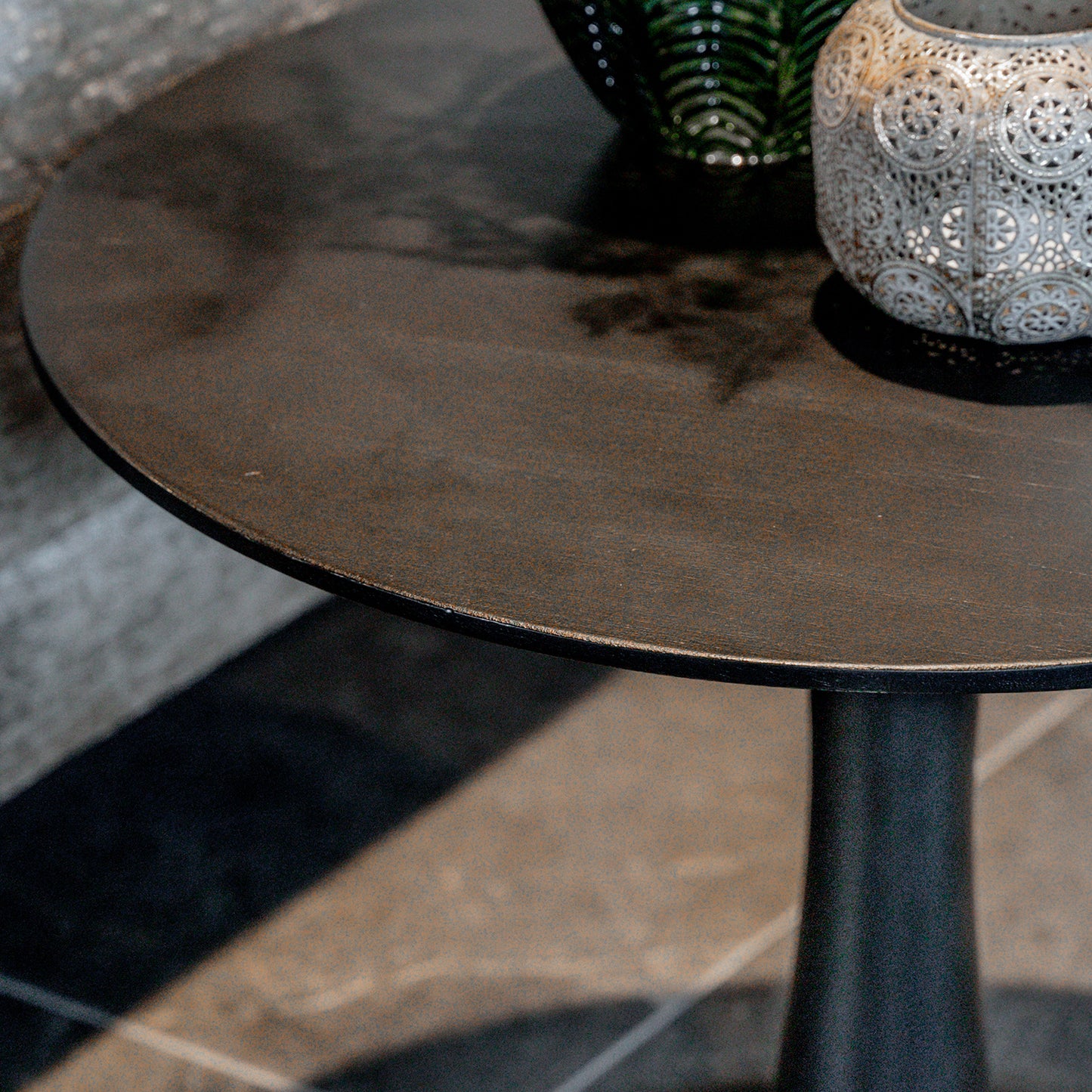 Bijzettafel Flare | Zwart Mangohout