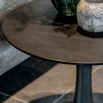Bijzettafel Flare | Zwart Mangohout