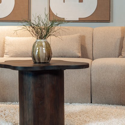 Bijzettafel Fiore | Bruin Mangohout | Organisch