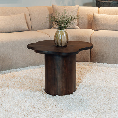 Bijzettafel Fiore | Bruin Mangohout | Organisch