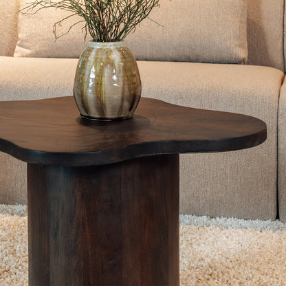 Bijzettafel Fiore | Bruin Mangohout | Organisch