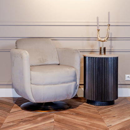 Draaifauteuil Turner | Khaki Velvet