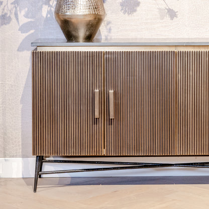 Dressoir Ironville | Zwart en Goud Marmer