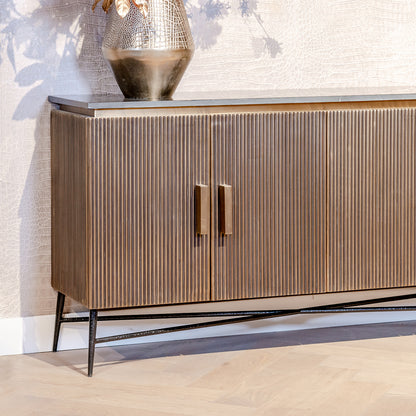 Dressoir Ironville | Zwart en Goud Marmer