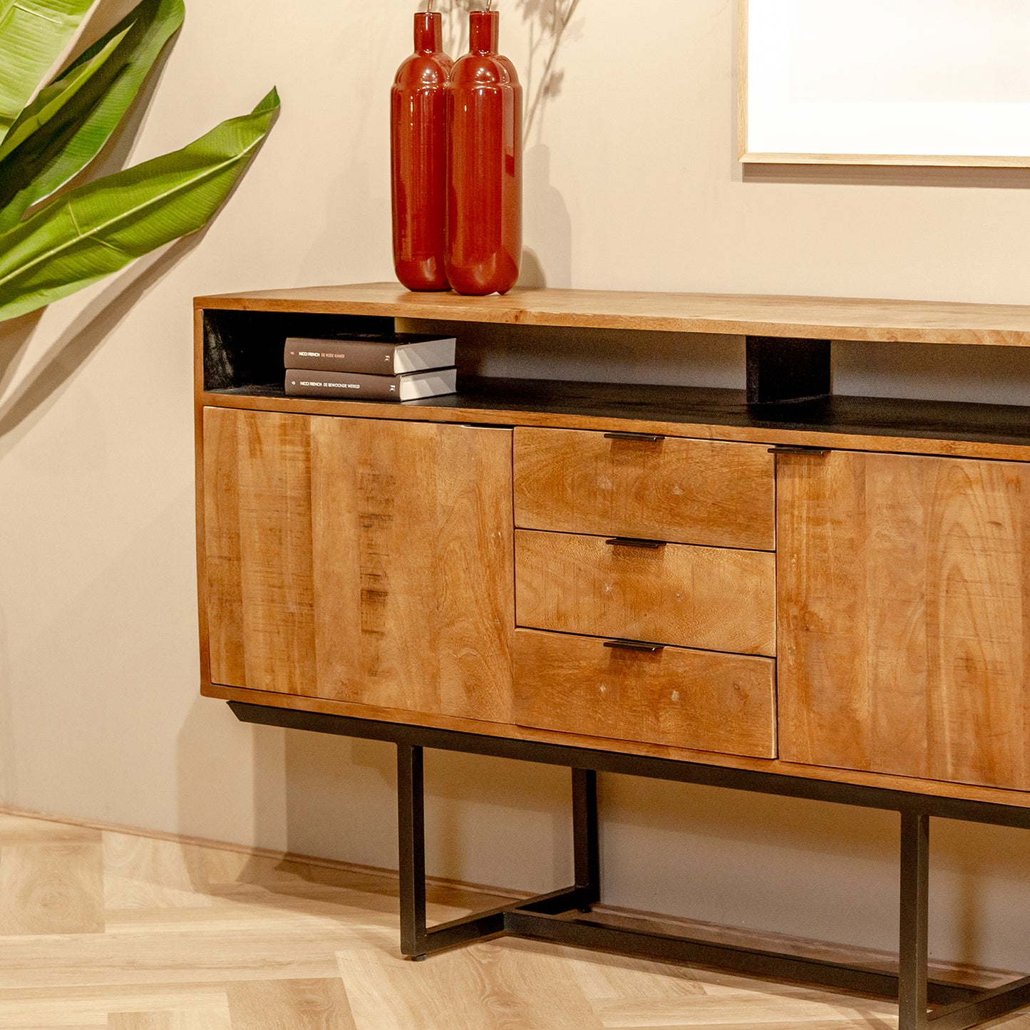 Dressoir Valdez | 150 cm | Naturel Mangohout