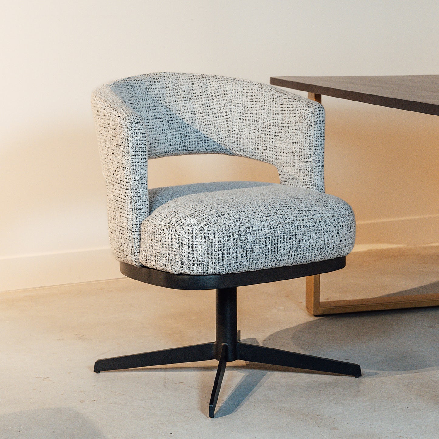 Eetkamerstoel Bruce | Draaipoot 360° | Coco Salt'n Peper