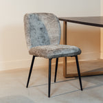 Eetkamerstoel Bobby | Grijs Stof | No Arm