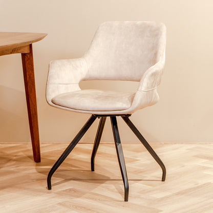 Eetkamerstoel Capp | Velvet Beige