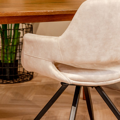 Eetkamerstoel Capp | Velvet Beige