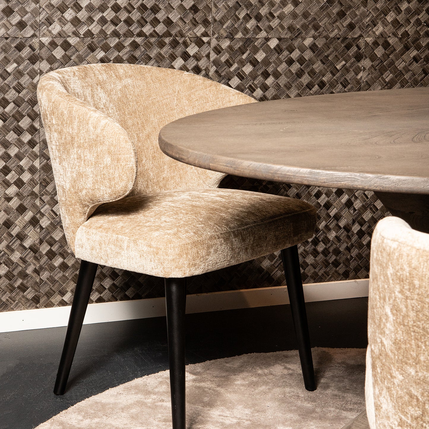 Eetkamerstoel Fiori | Cream Stof