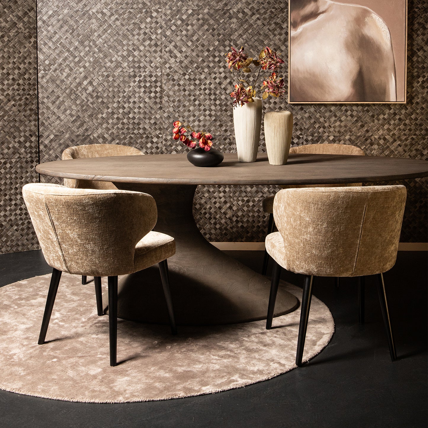 Eetkamerstoel Fiori | Cream Stof