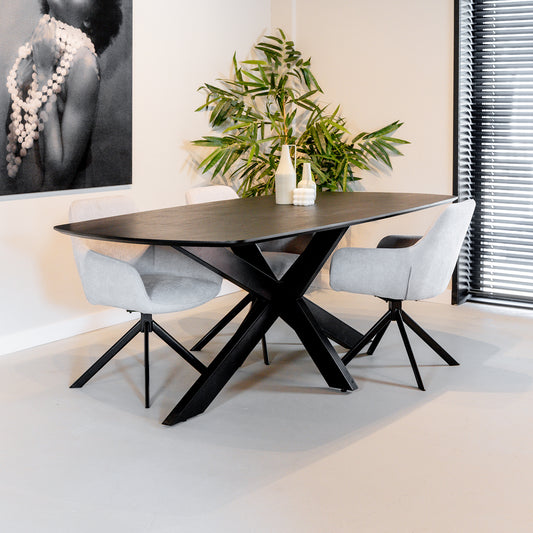 Eettafel Akagi | Deens Ovaal | Acacia Black