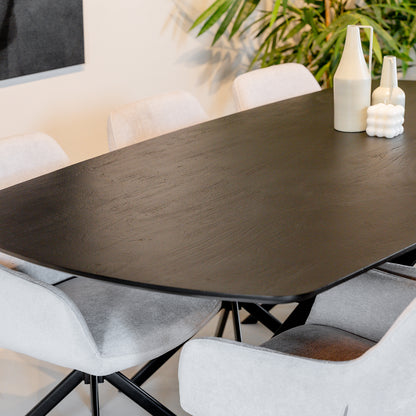 Eettafel Akagi | Deens Ovaal | Acacia Black