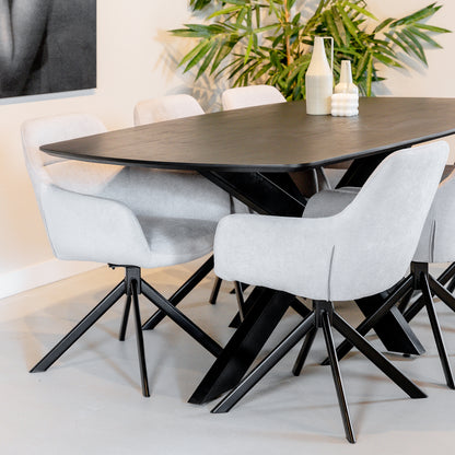 Eettafel Akagi | Deens Ovaal | Acacia Black