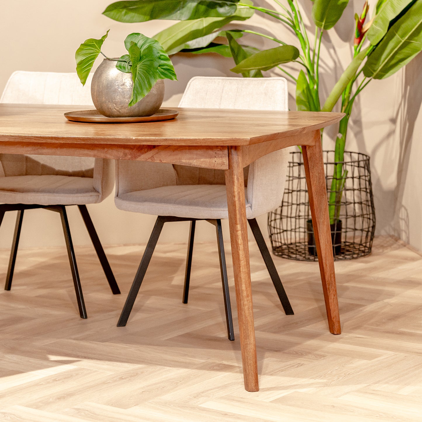 Eettafel Elias | Rechthoek | Naturel Mangohout