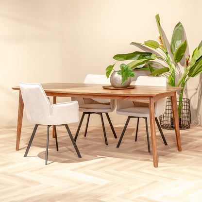 Eettafel Elias | Rechthoek | Naturel Mangohout