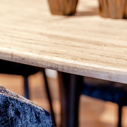 Eettafel Hampton | Ovaal | Travertin