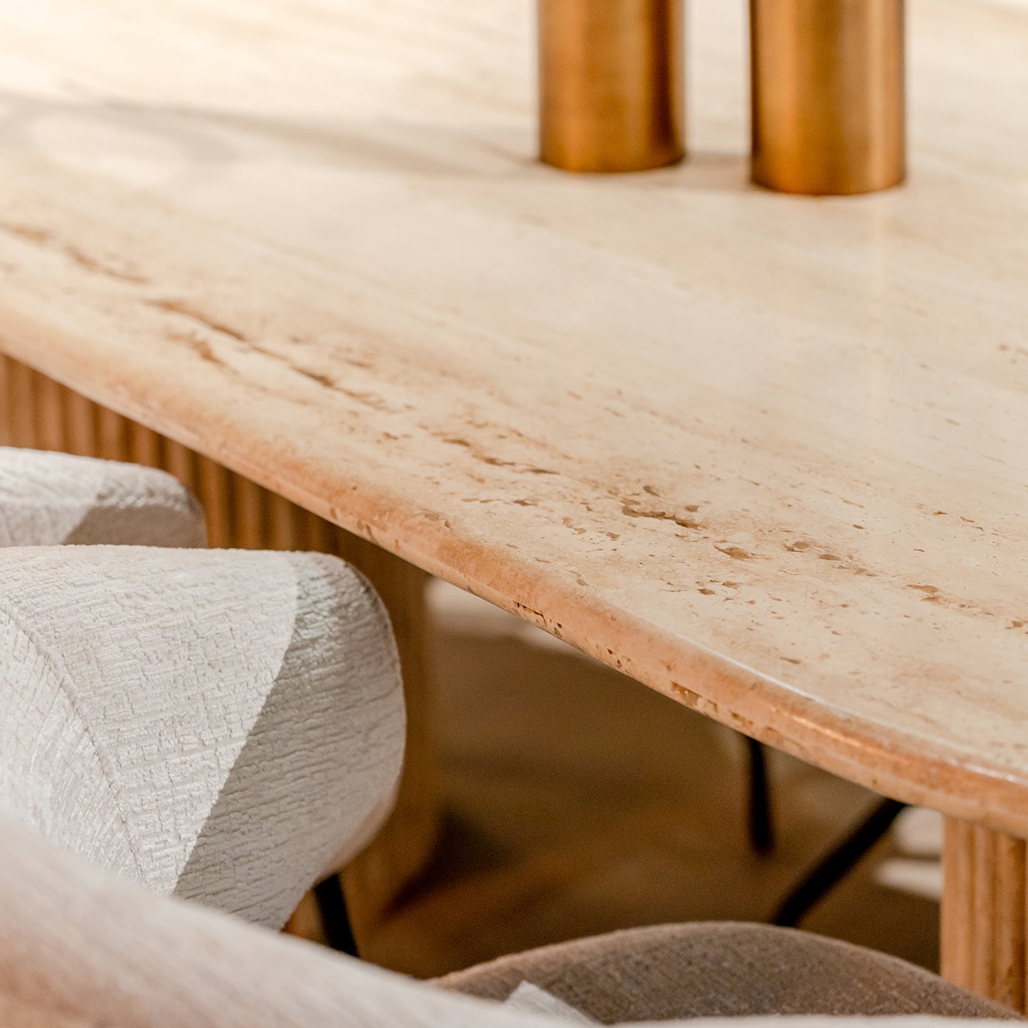 Eettafel La Cantera | Naturel Travertin