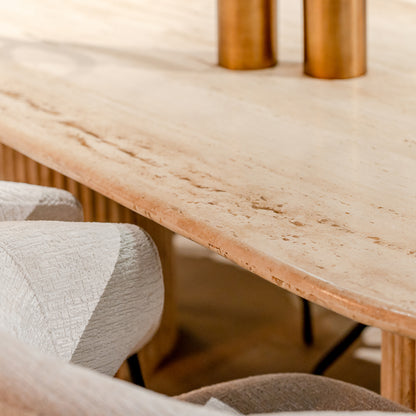 Eettafel La Cantera | Naturel Travertin