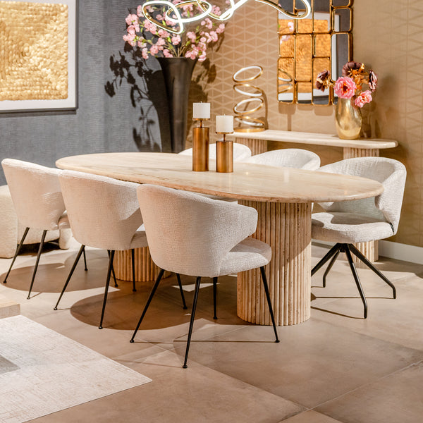 Eettafel La Cantera | Naturel Travertin