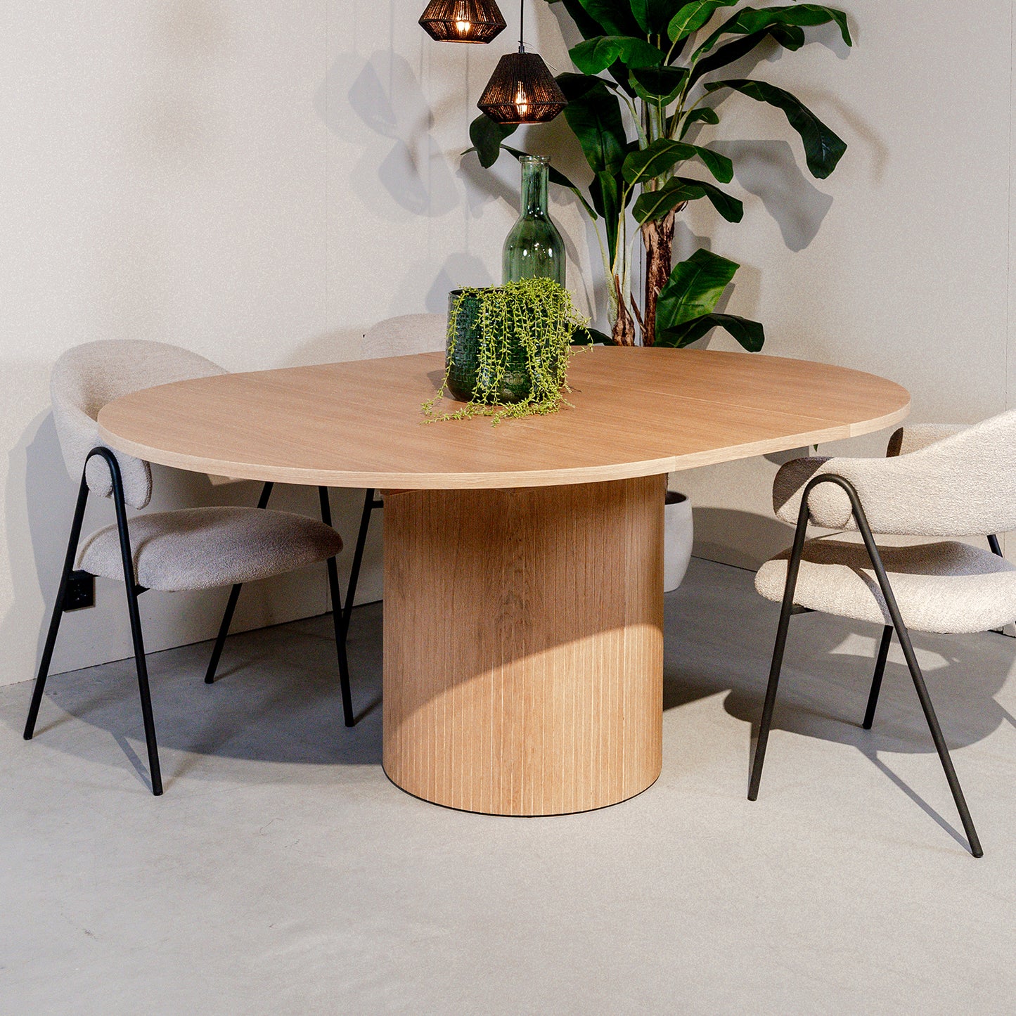 Eettafel Oliva | Uitschuifbaar | Naturel Eikenhout