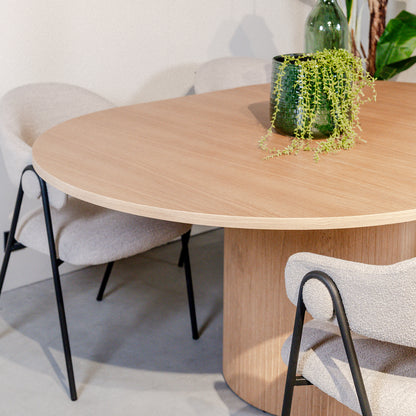 Eettafel Oliva | Uitschuifbaar | Naturel Eikenhout