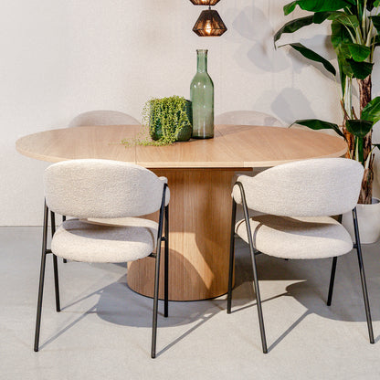 Eettafel Oliva | Uitschuifbaar | Naturel Eikenhout