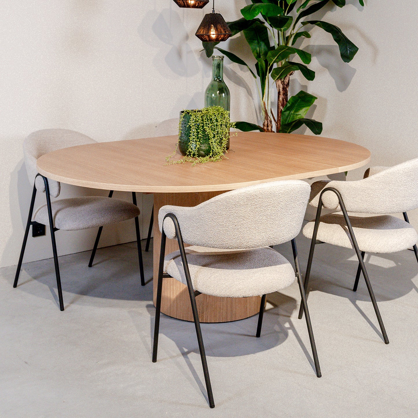 Eettafel Oliva | Uitschuifbaar | Naturel Eikenhout