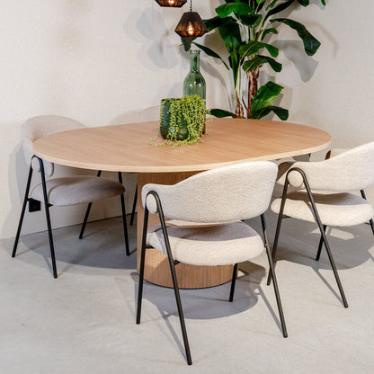 Eettafel Oliva | Uitschuifbaar | Naturel Eikenhout