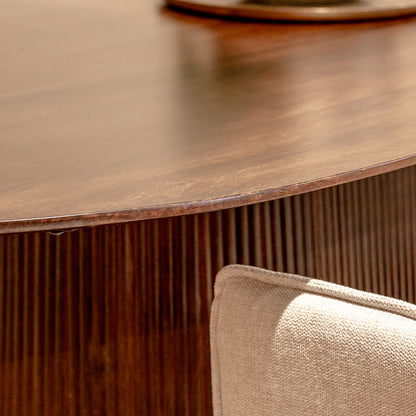 Eettafel Salvator | Ovaal | Walnoot Mangohout