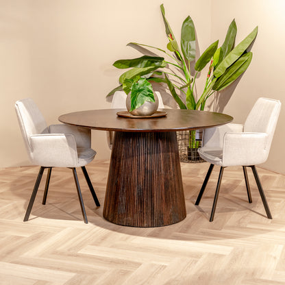 Eettafel Salvator | Walnoot Mangohout