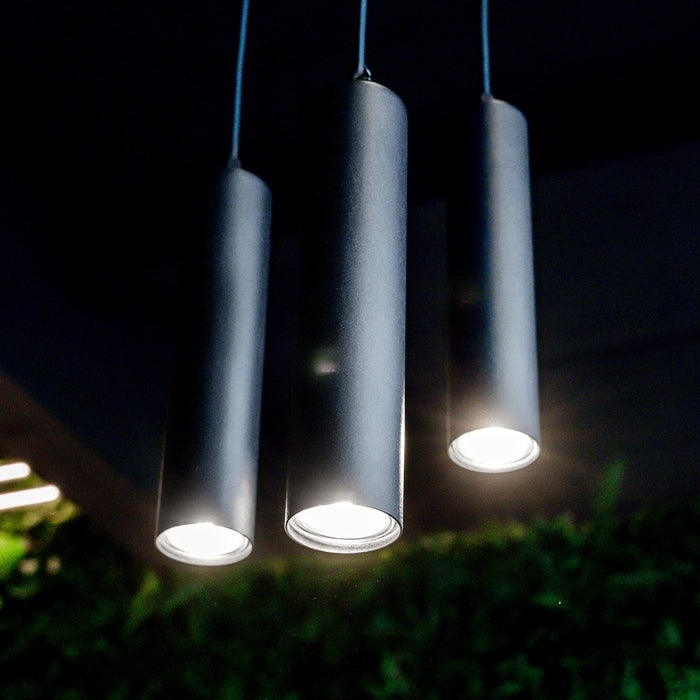 Hanglamp Ferroli | 3-lichts | Zwart Metaal